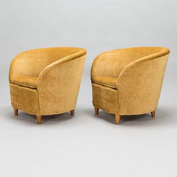 A pair of 1930's armchairs for Mobilia.