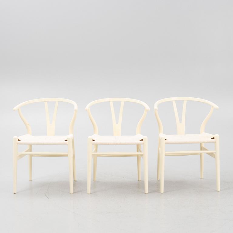 Hans J. Wegner, stolar, 6 st, modell CH24, "Y-stolen, Carl Hansen & Son, Danmark.
