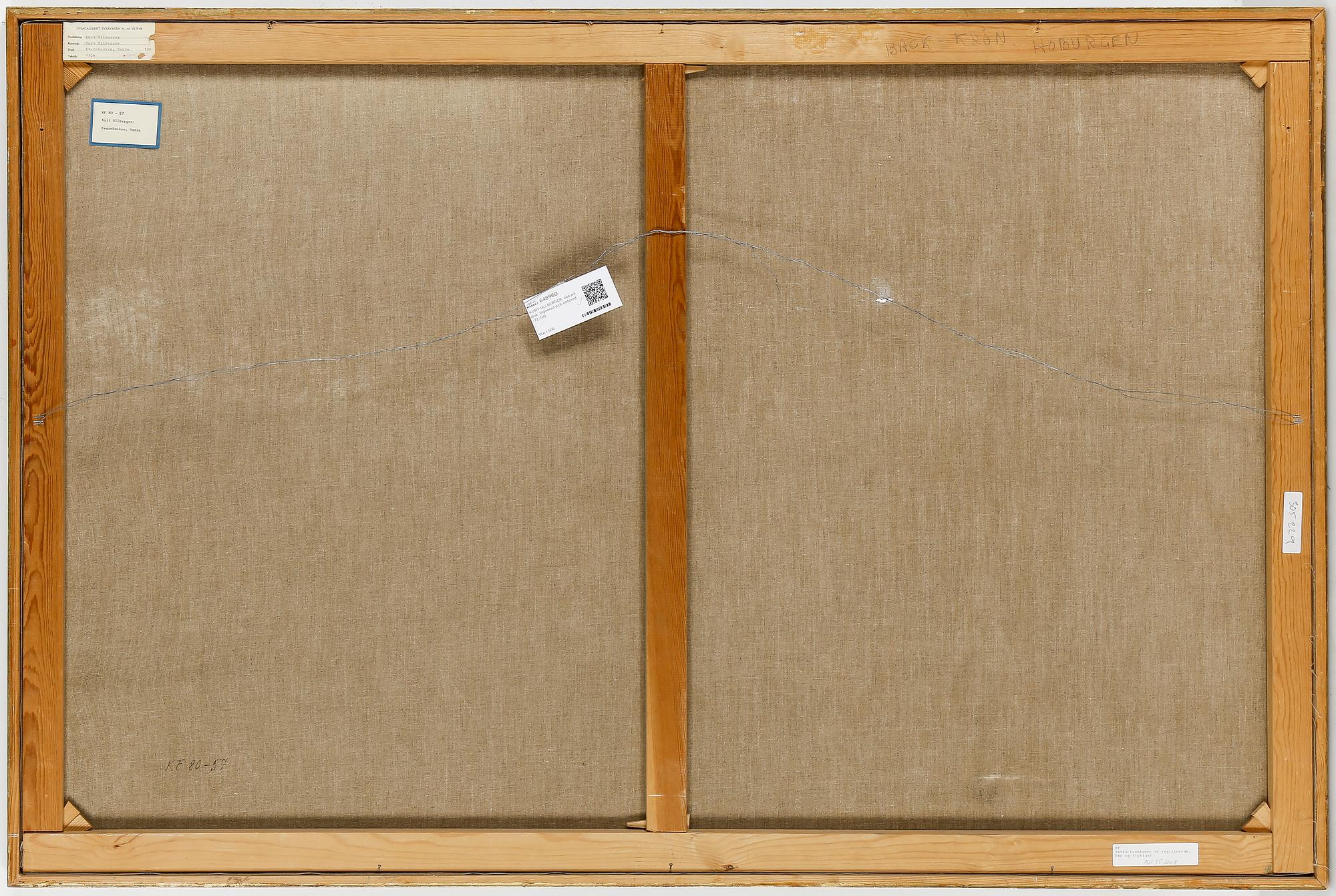 KURT ULLBERGER, olja på duk. Signerad och daterad -72.