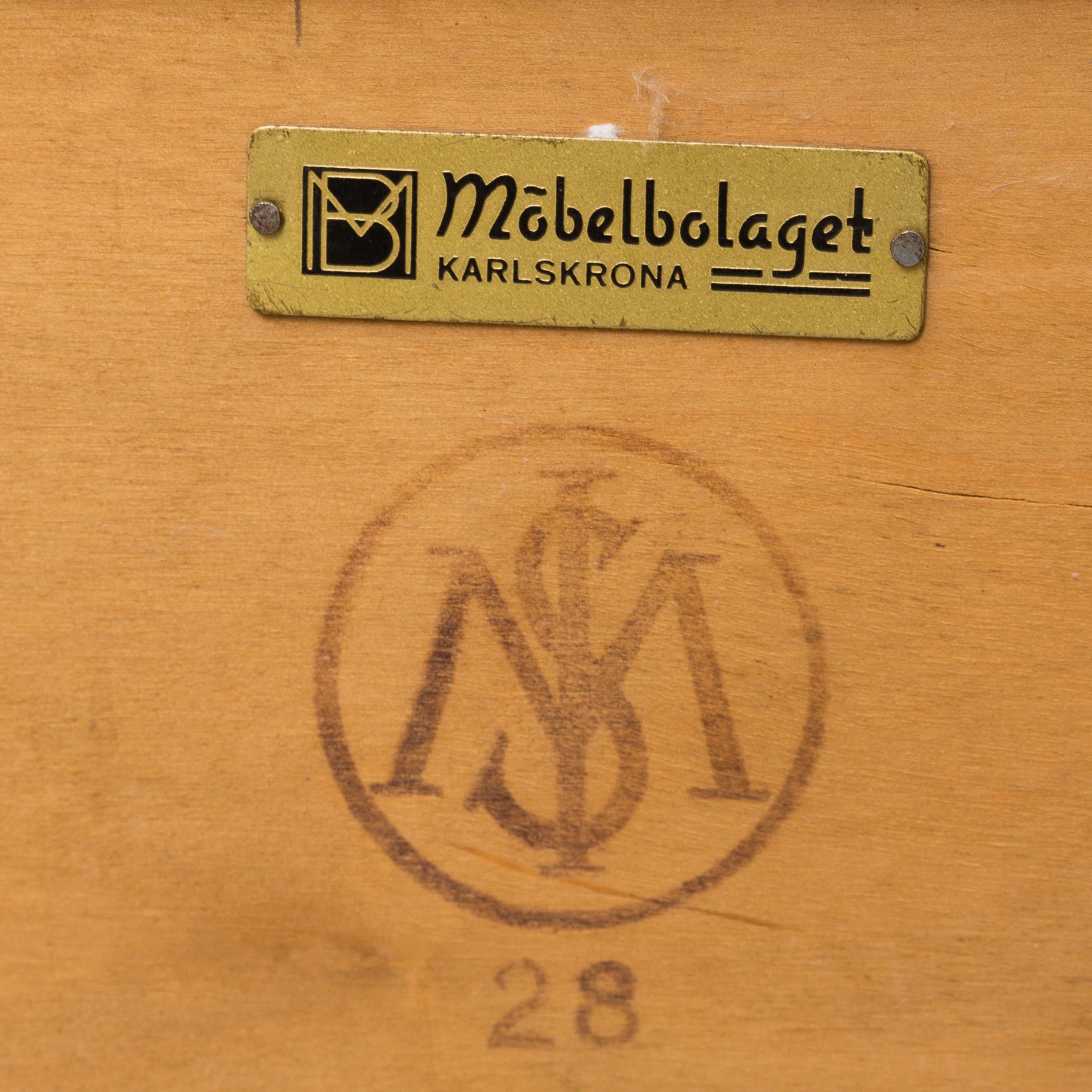 MÖBLER, 6 delar, Swedish Modern, Bodafors möbelfabrik, troligen 1940-tal.
