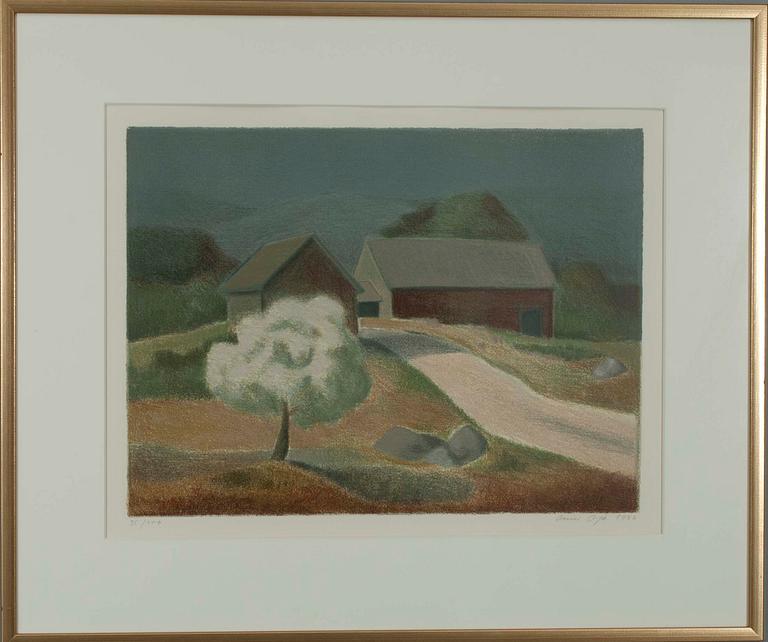 ONNI OJA, LITOGRAFI, sign. 1986.