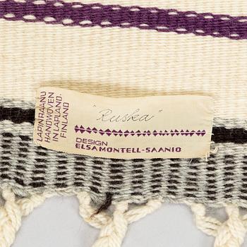 Elsa Montell-Saanio, rana / väggbonad, "Höstfärger" Finland. Ca 130 x 87 cm.