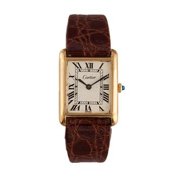 Cartier - Tank. Electroplated. 23 x 23 mm.