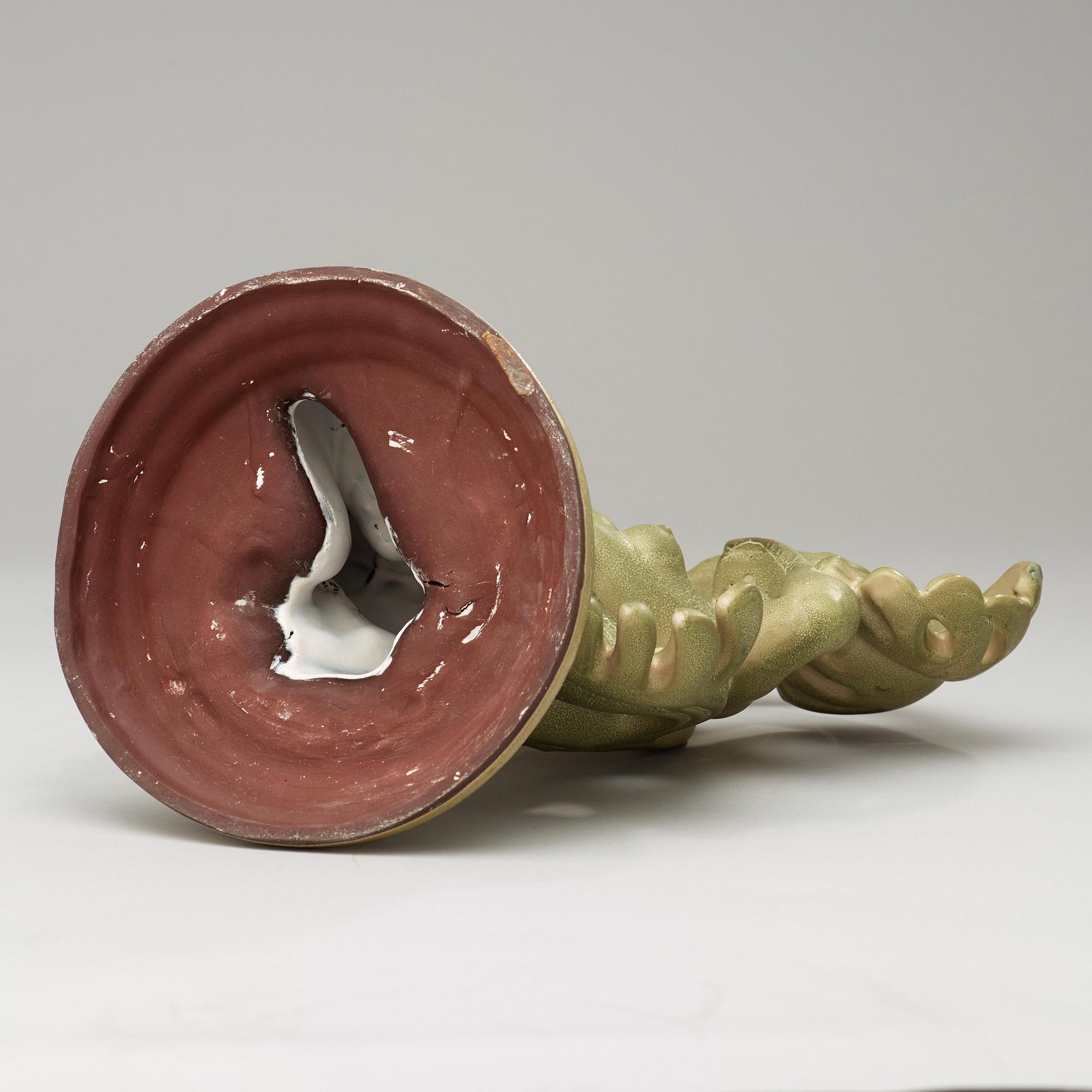 A Ruben Wallström glazed ceramic sculpture, Gefle, 1920's-30's.