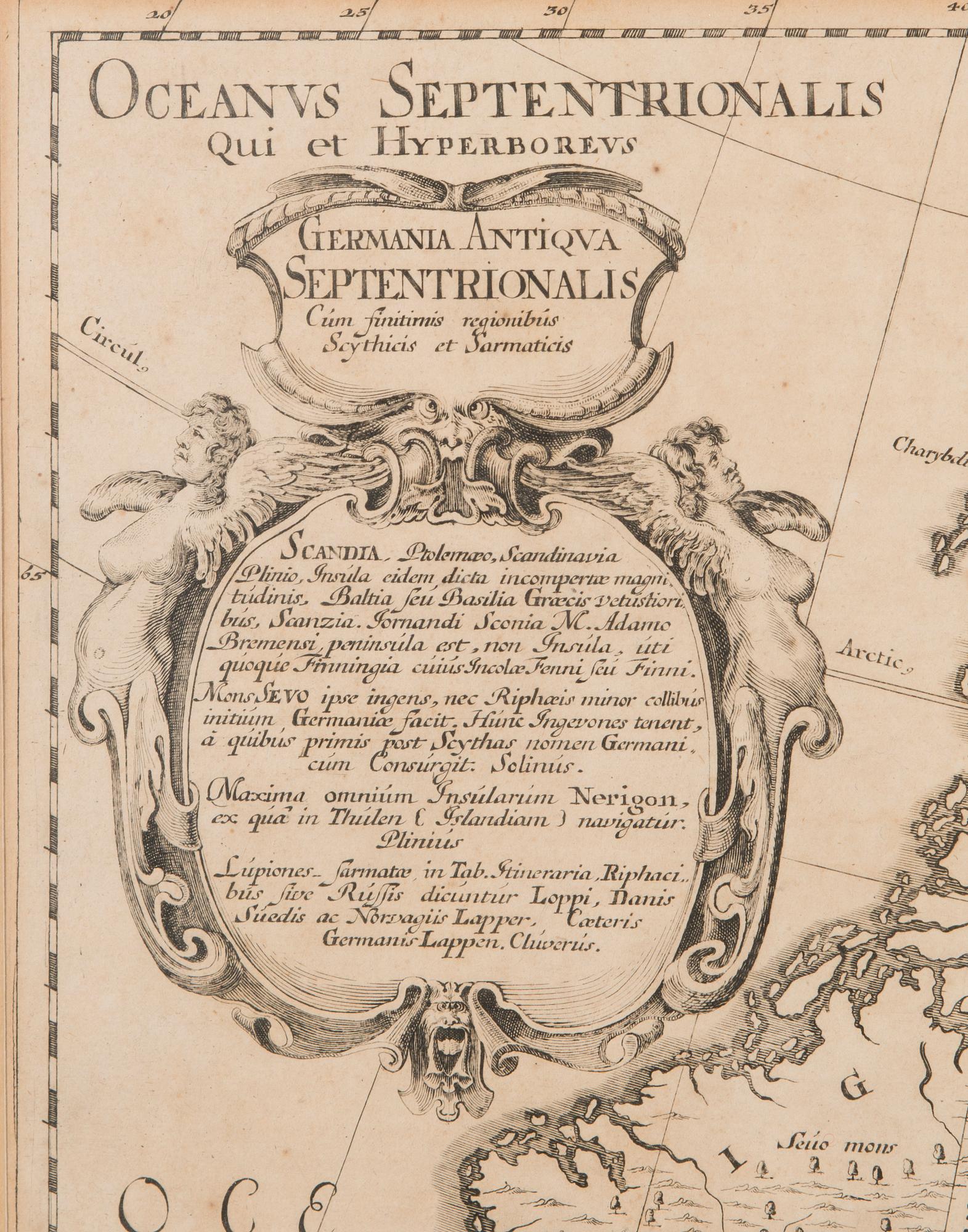 A 17th century copper engraved map.