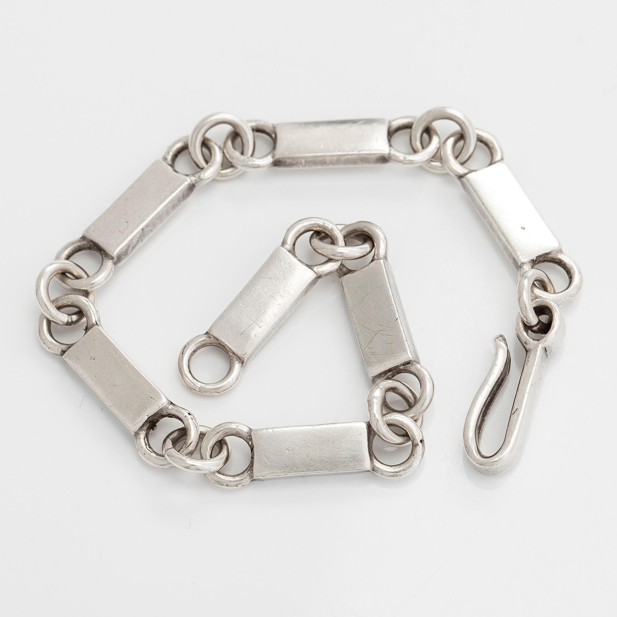 Bertel Gardberg, armband, silver, Helsingfors.