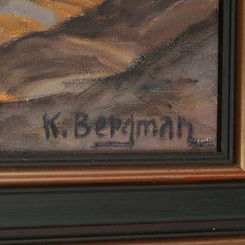 KARL BERGMAN, olja på duk, signerad.