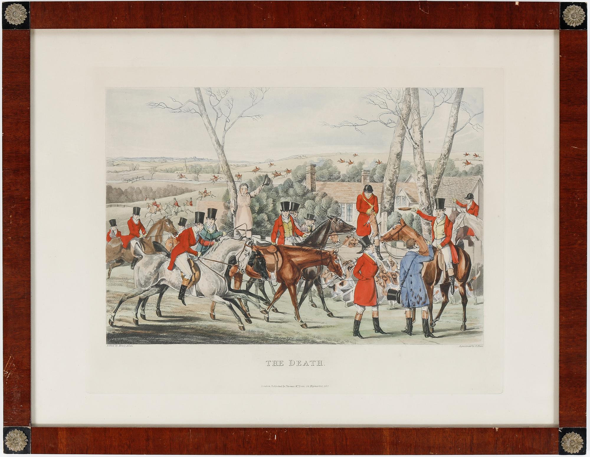 HENRY ALKEN, efter, 2 stycken färgakvatinter, England, 1800-tal.