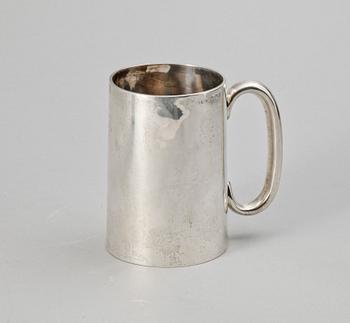 MUGG, silver, George Maudsley Jackson, London, England, 1895. Vikt ca 240 gr.