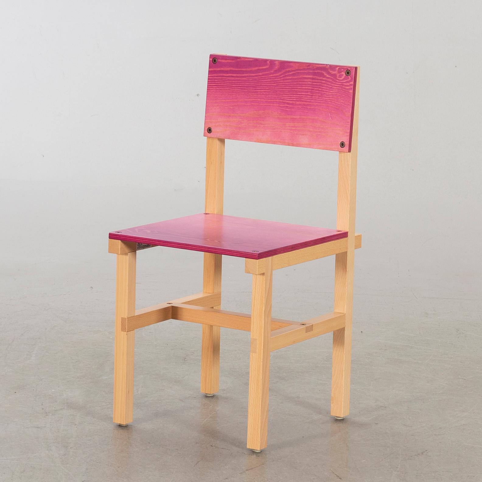 FREDRIK PAULSEN, "Röhsska"Designbaren, stol, Blå Station 2020, Stol 55/102.