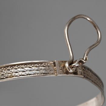 HUNDHALSBAND, silver, Carl Johan Forsberg, Skellefteå, 1854, vikt 15 g.