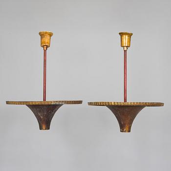 Paavo Tynell, A pair of pendant lights made to order, 1929.