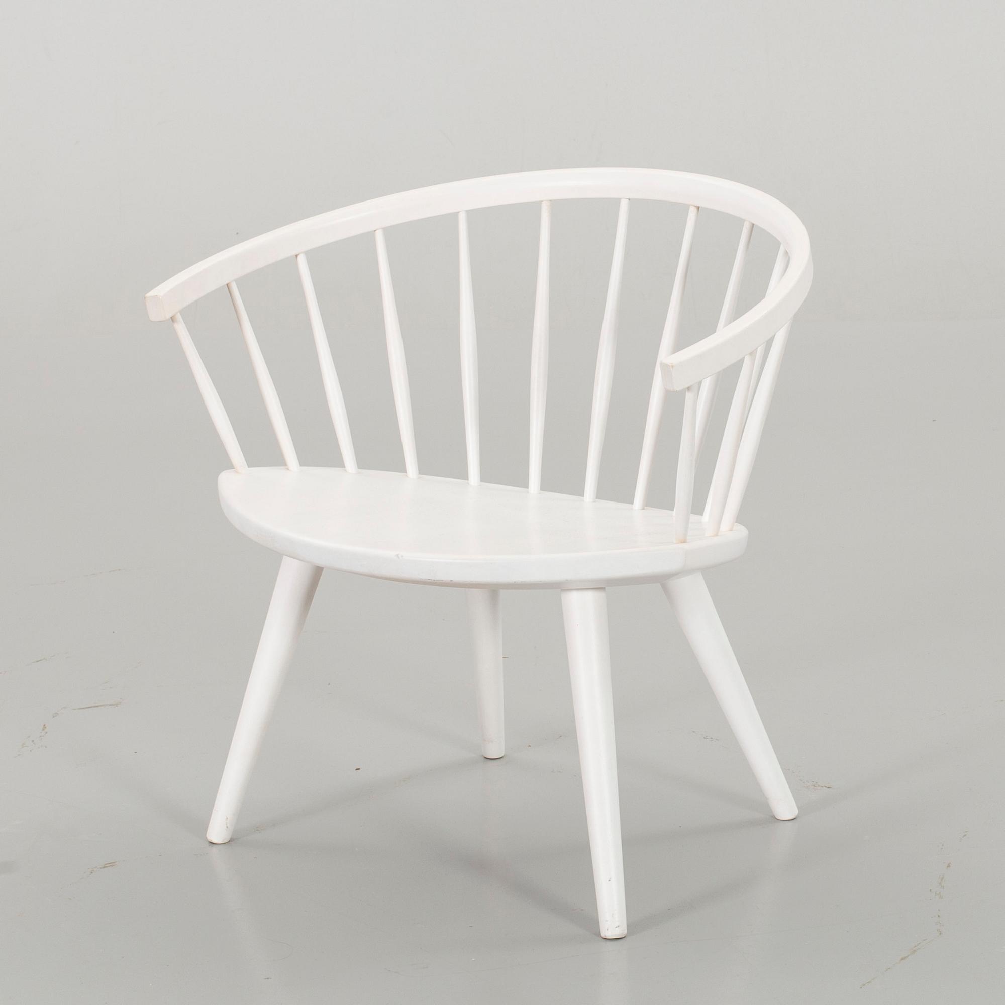 An Yngve Ekström "Arka" lounge chair, designed 1955, Stolab Sweden.