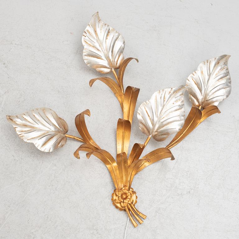 Wall lamp, probably Italy, second half of the 20th century.