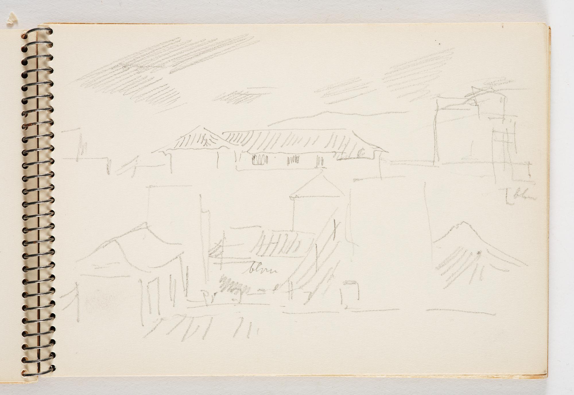 Lotte Laserstein, 4 skissböcker med blyertsteckningar.