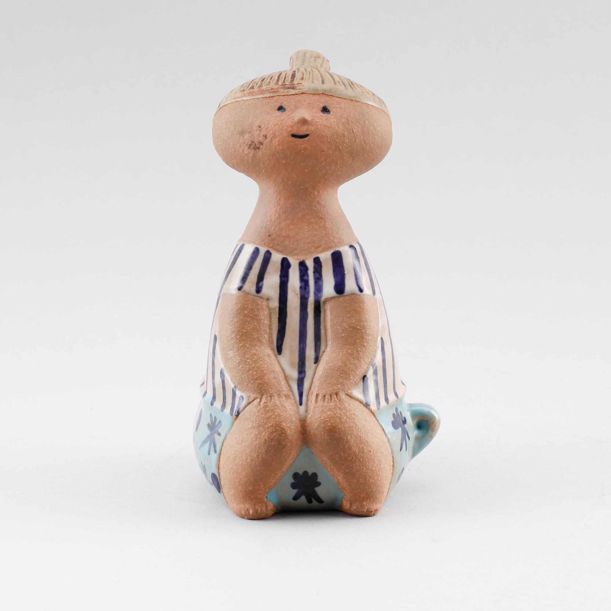 FIGUR, stengods, "Lotta", Lisa Larson, Gustavsberg.