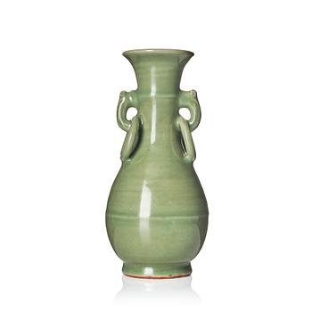 1076. A celadon vase, Ming dynasty (1368-1644).