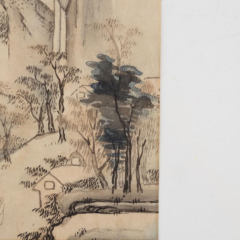 Unidentified artist, Mountainscape, Qing dynasty.