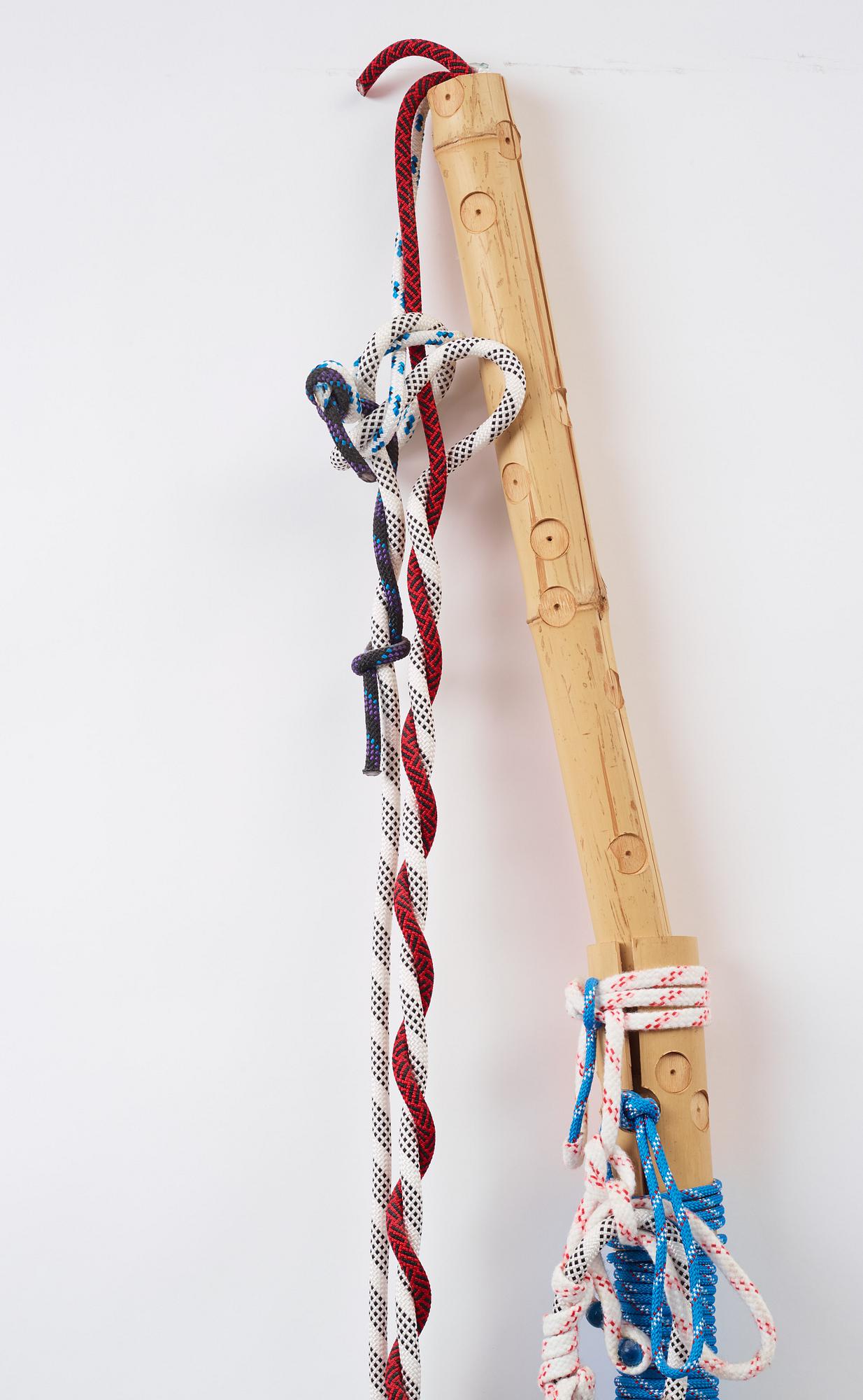 Tobias Madison & Kasper Muller, bamboo, ropes. Executed in 2010.
