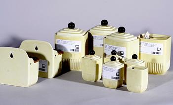 KRYDDSET, porslin, 11 delar. 1930/40-tal. Modell: "Terra", Tjeckoslovakien.