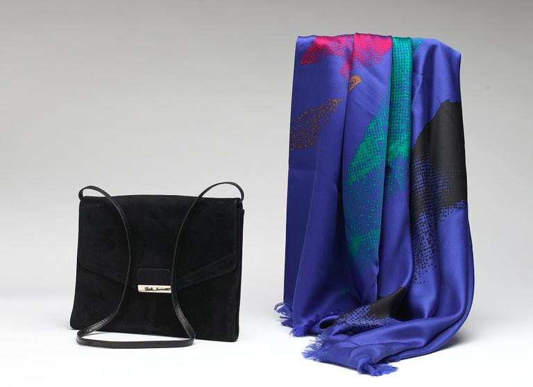 VÄSKA SAMT SJAL, Charles Jourdan.