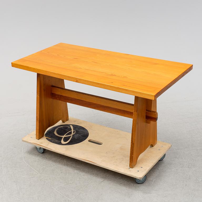 Göran Malmvall, a pine table, mid 20th century.