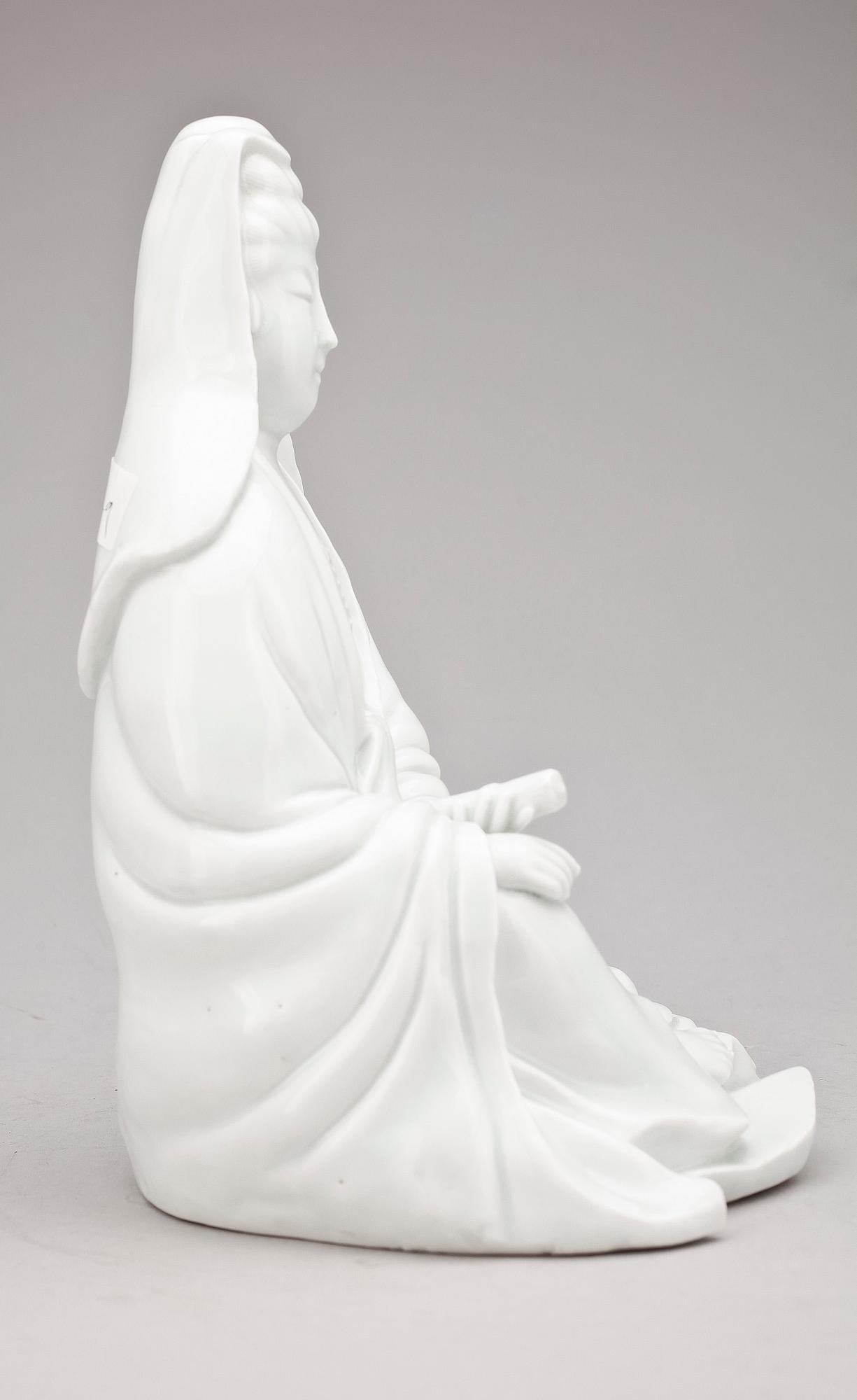 GUANYIN, blanc de chine, Kina, 1800/1900-tal.