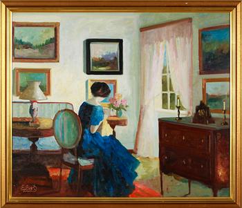 EDIT GERT, olja på duk, signerad.