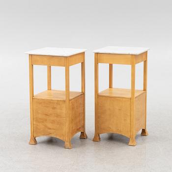 A pair of nightstands, 20th century.