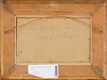 JUSTUS LUNDEGÅRD, olja på pannå.