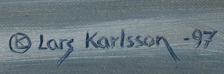 LARS KARLSSON, olja på pannå, sign och dat 97.
