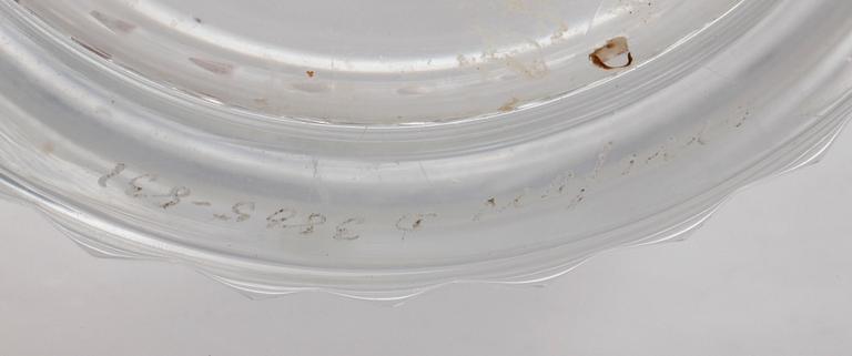 KARAFF, glas, "Silvia", märkt Orrefors, numrerad 3805-831.