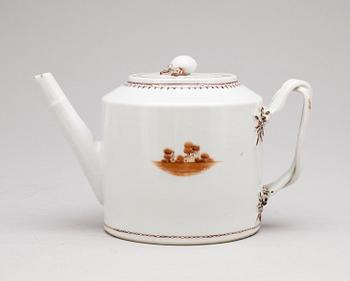 TEKANNA, porslin, Jiaqing, omkring 1800.