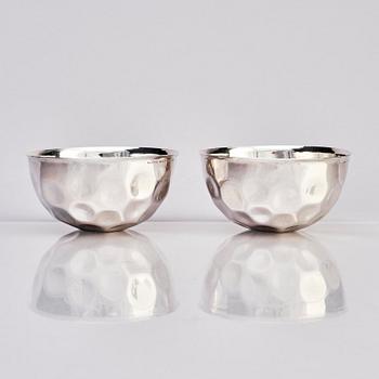 Bengt Liljedahl, a pair of sterling silver candlesticks, Stockholm 1970.