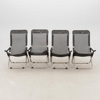 Francesco Favagrossa, four "Fiesta" garden chairs, Fiam, Italy, contemporary.