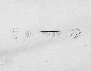 TERRIN, silver, rokokostil, sannolikt Nederländerna, 1800-/1900-tal. Vikt ca 1053 gram.