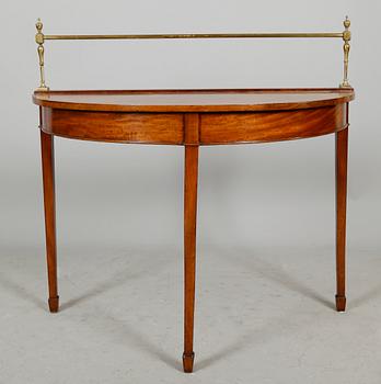 VÄGGBORD, fanerat med mahogny, sengustavianskt, 1800-tal.