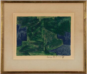 Serge Poliakoff, "Composition, bleue et verte".