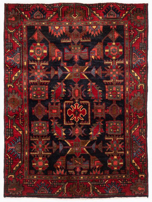 Rug, old Hamadan, approx. 154 x 113 cm.
