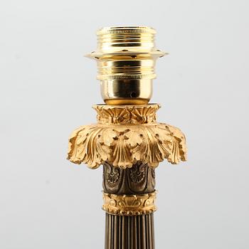 BORDSLAMPOR, 1 par, senempirestil, Frankrike, 1800-tal.