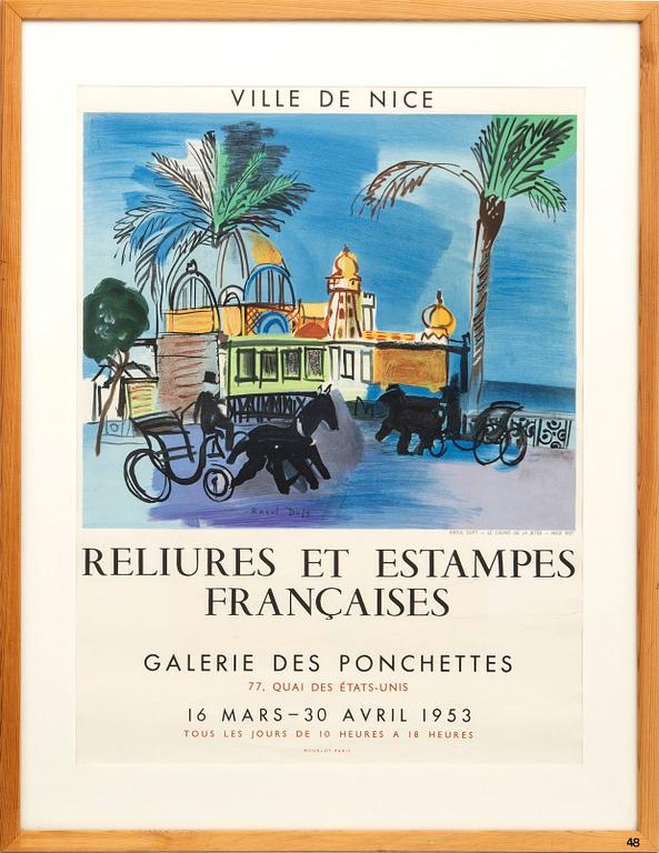 Raoul Dufy, litografisk affisch 1953.