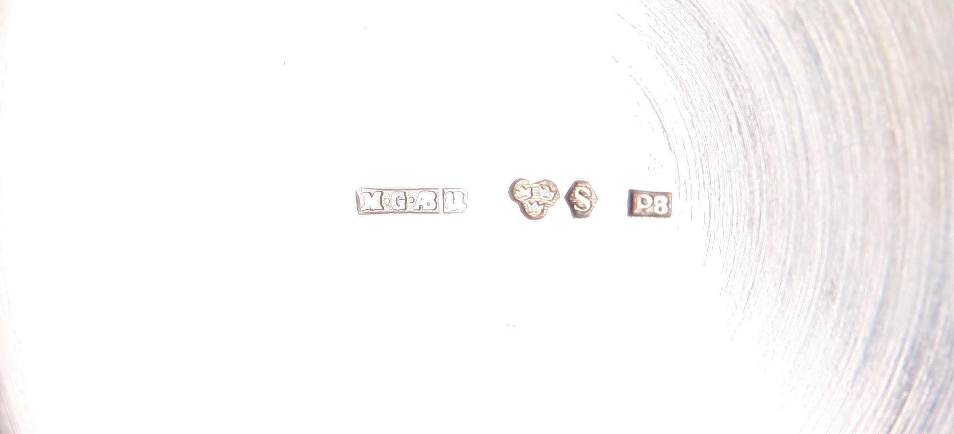 PARTI SILVER, 3 delar, samt SOCKERSKÅL, nysilver.