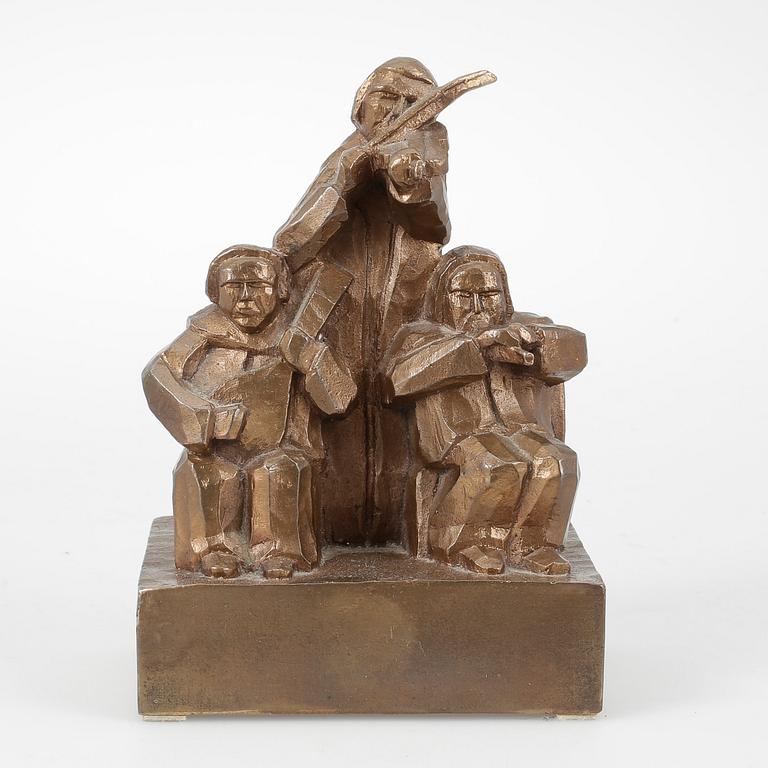 GEORG BOLIN, skulptur, brons, signerad.