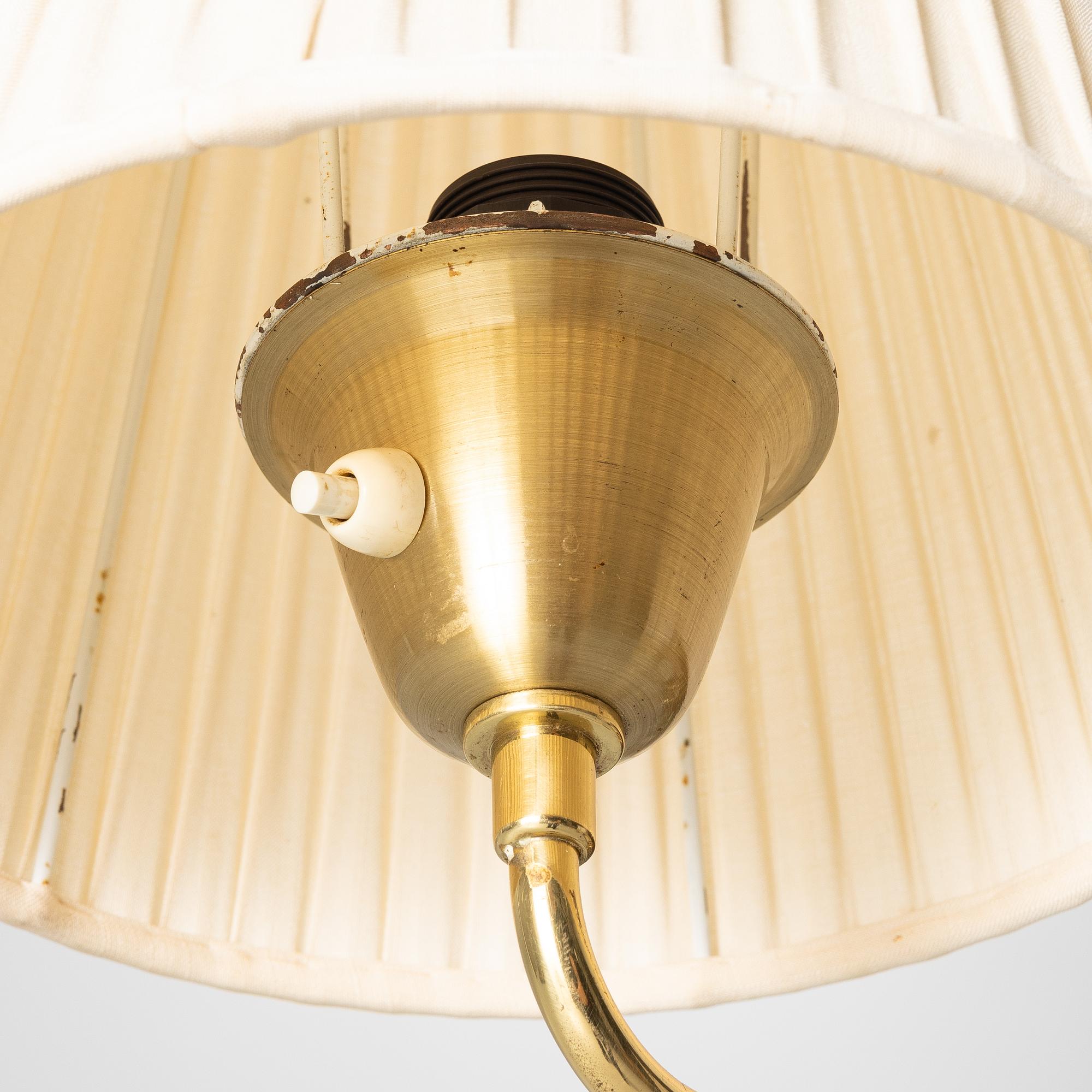 A floor lamp, AB Armaturhantverk, Gothenburg, mid-20th Century.