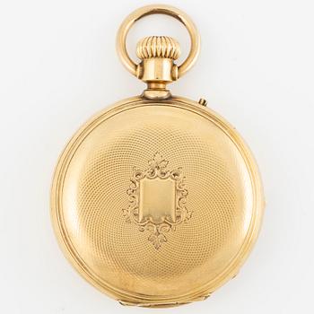 Fickur, Montandon Locle, savonett, 18K guld, 51 mm.