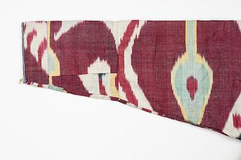 A woman’s Chapan, silk and cotton Ikat, Central Asia, 1880s.