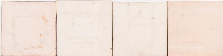 RUT BRYK, reliefiä, 4 kpl, kivitavaraaa, signeeratut.