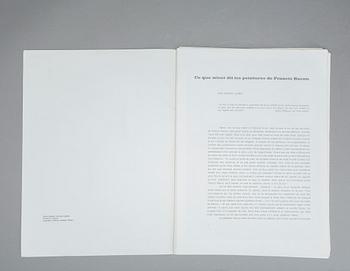 DERRIERE LE MIROIR, No. 162, Francis Bacon, Novembre 1966, litografier (varav 1 triptyk).
