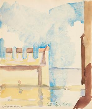 881. Lotte Laserstein, View from Sirmione, Italy.