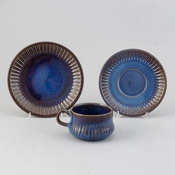 Berit Ternell, servisdelar, 67 st, porslin, "Kosmos", Gefle, 1960/1970-tal.